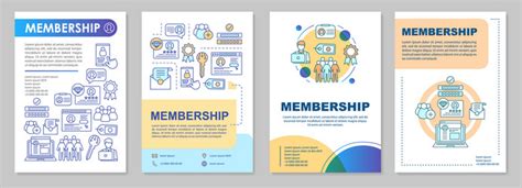 membership brochure samples.
